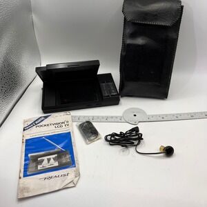 Realistic Pocketvision 5 LCD TV Portable Black 16-156 Vintage